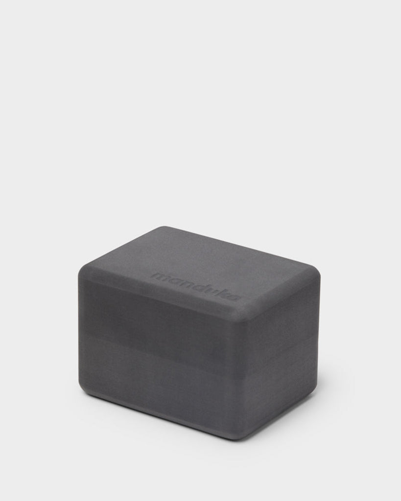 Manduka Recycled Foam Yoga Mini Block - Thunder Grey