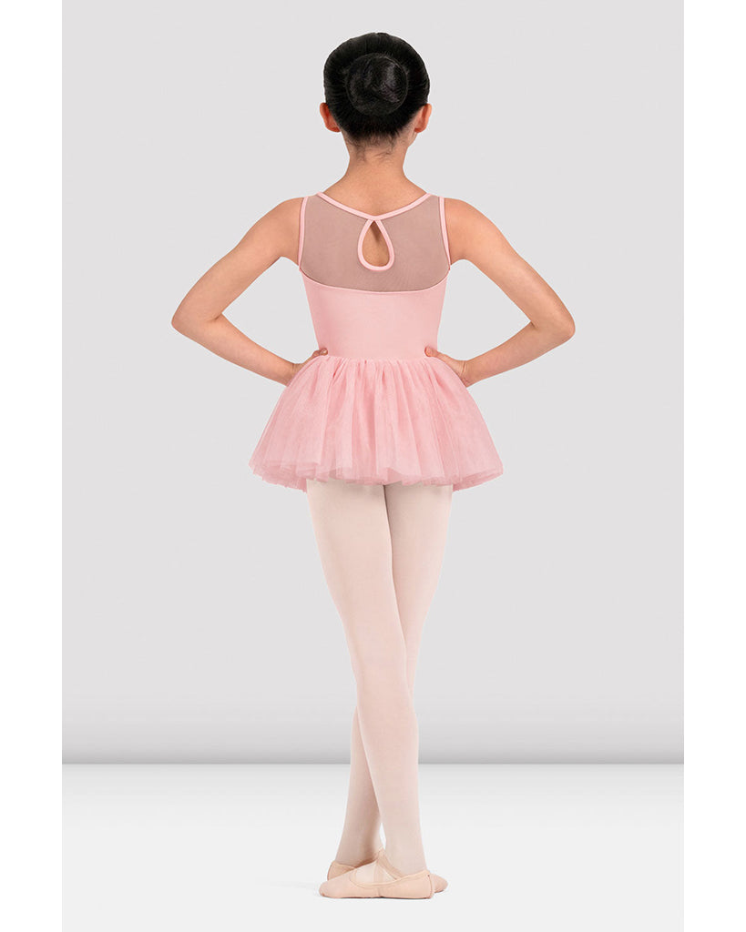 Mirella Floral Embroidered Mesh Tank Tutu Ballet Dress - M50011C Girls