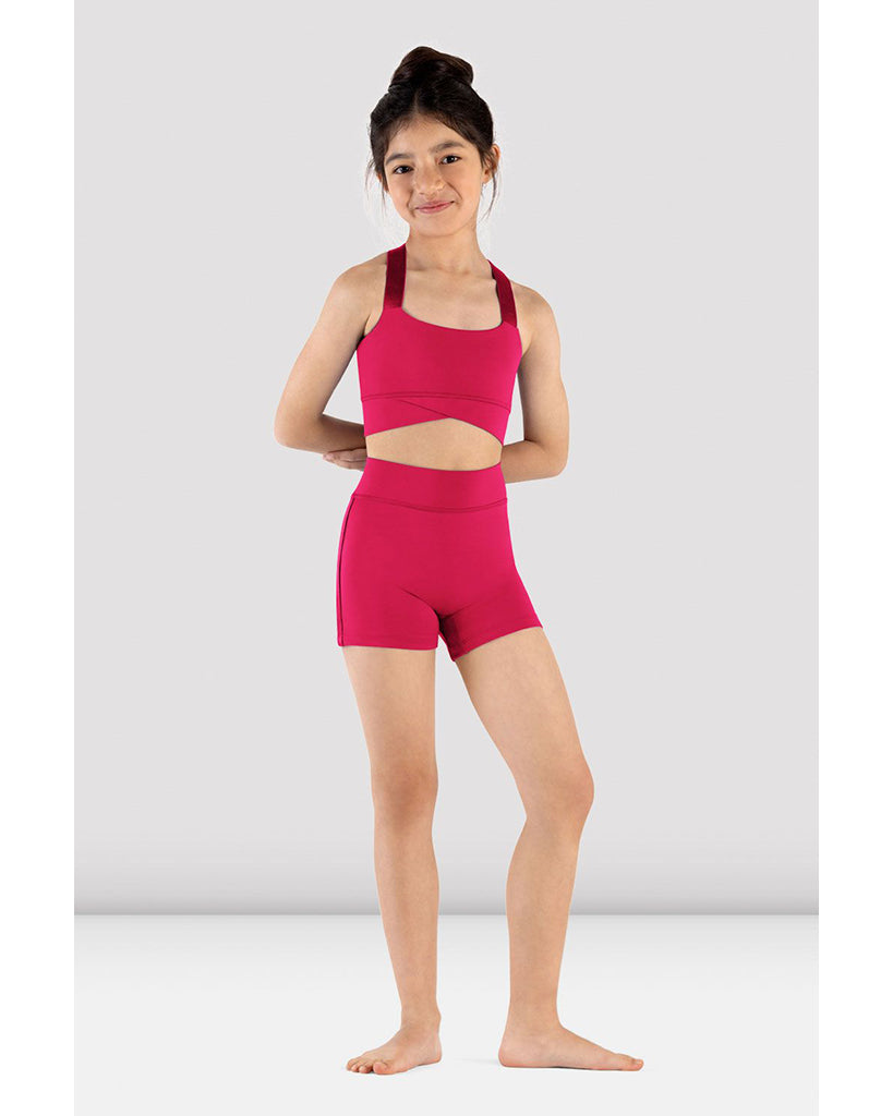 Mirella High Waisted Dance Short - M684C Girls