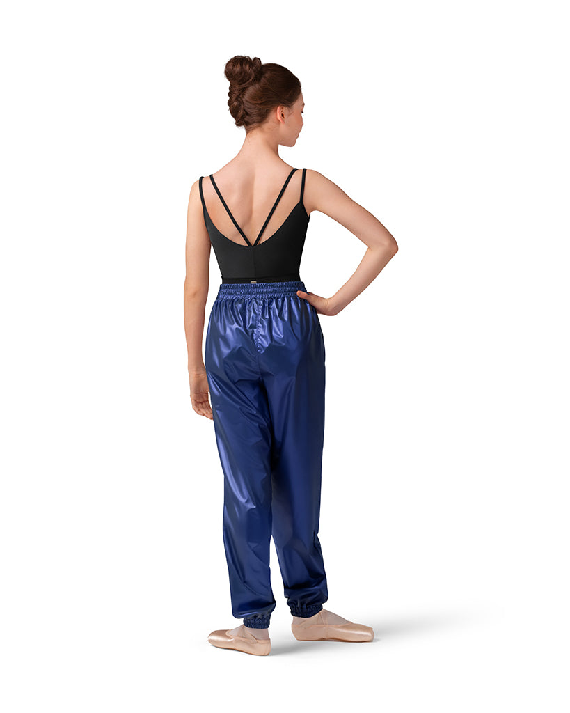 Mirella Metallic Ripstop Warm Up Pants - M80001L Women - Ink Blue