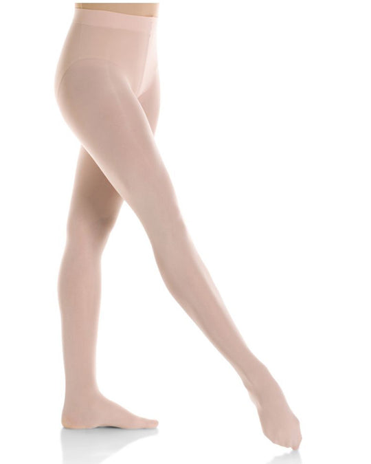 Mondor 316C - Microfibre Ultra Soft Footed Dance Tights Girls Suntan 2/6