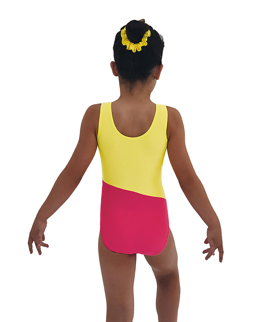 Mondor Abstract Print Gymnastic Leotard - 7812C - Gogi Neon Print Girls
