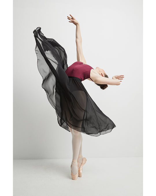 Mondor Jaëly Long Chiffon Pull-On Ballet Skirt - 16106 Womens
