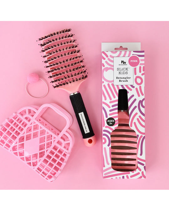 No Nasties Detangler Hair Tamer Brush - Pink