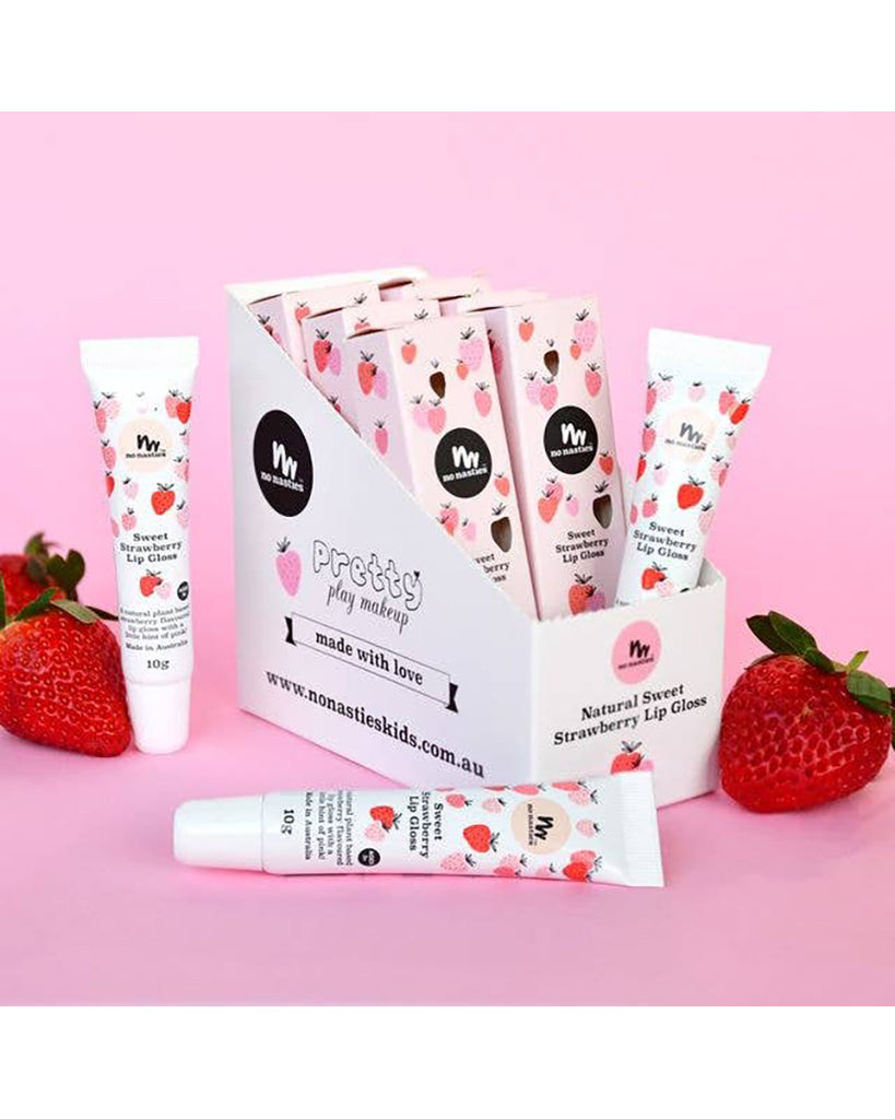 No Nasties Kids All Natural Strawberry Lip Gloss