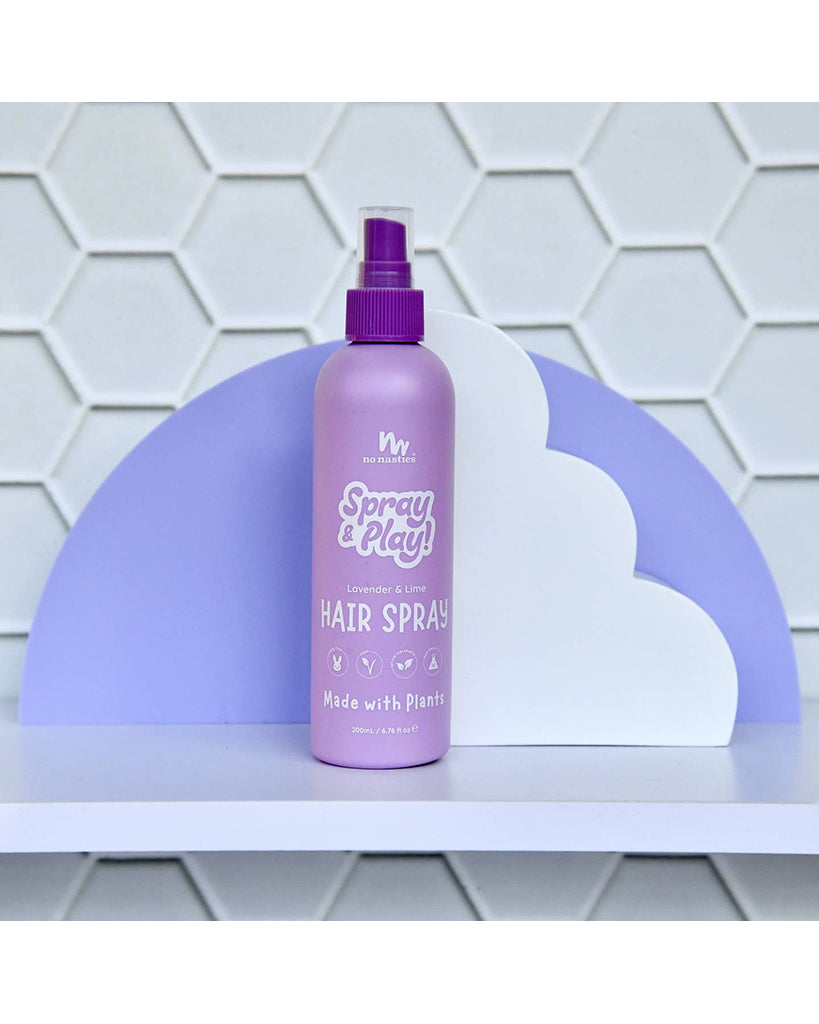 No Nasties Kids Natural Alcohol Free Hair Spray - Lavender / Fresh Lime
