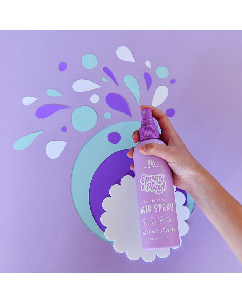 No Nasties Kids Natural Alcohol Free Hair Spray - Lavender / Fresh Lime