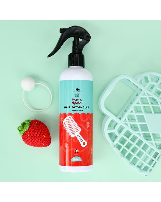 No Nasties Kids Natural Plant Based Hair Detangler - Strawberry