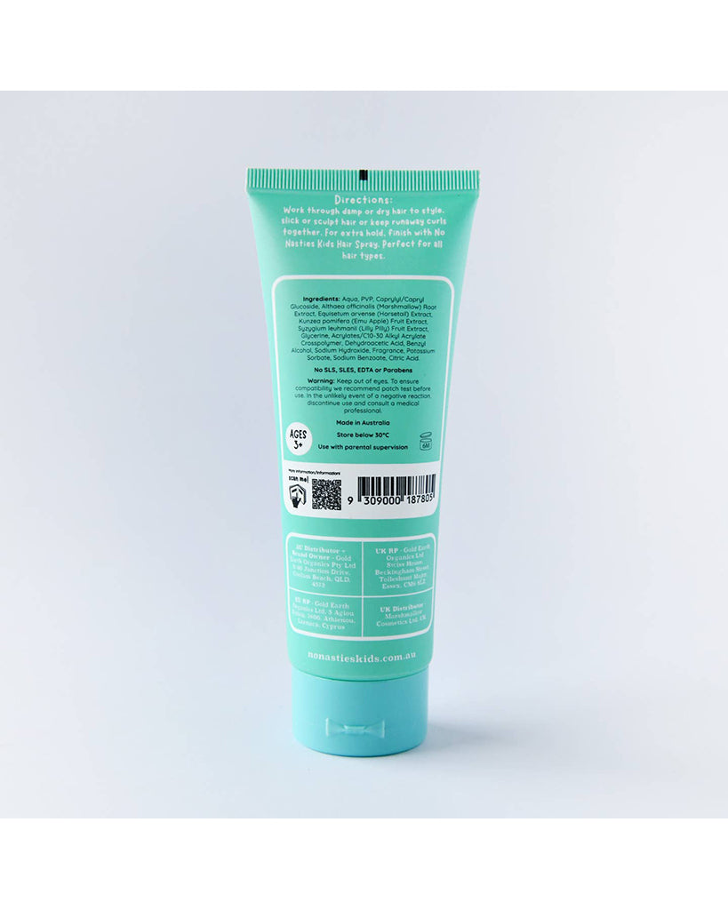 No Nasties Kids Natural Plant Based Hair Gel - Zesty Lime / Fresh Mint