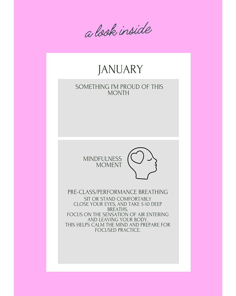 Notebooks For Dancers Dance Goals Workbook