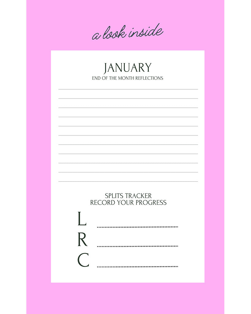 Notebooks For Dancers Dance Goals Workbook