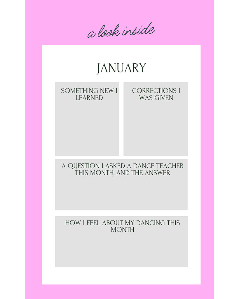 Notebooks For Dancers Dance Goals Workbook