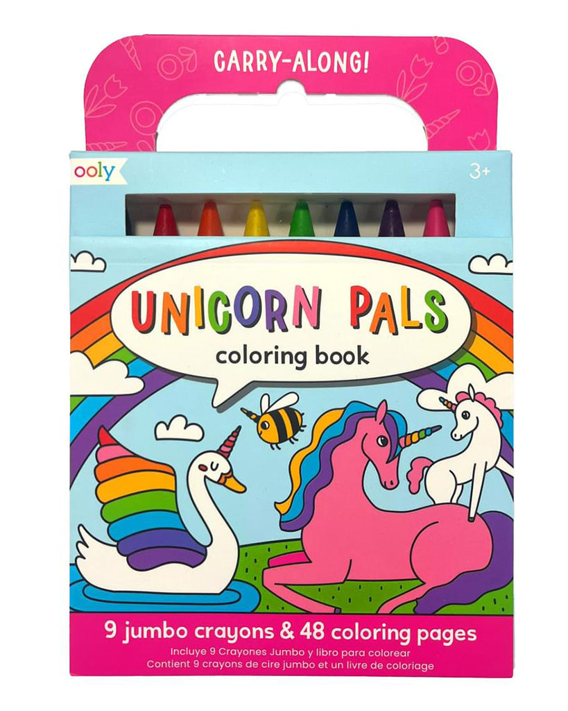Ooly Carry Along Colouring Book Set - Unicorn Pals