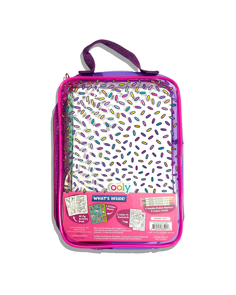 Ooly Let's Go Activity & Colouring Kit - Unicorn Candy