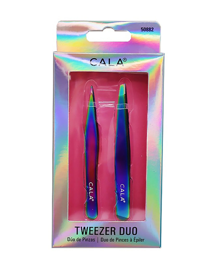 Pineapple Beauty Cala Iridescent Tweezer Duo  Set