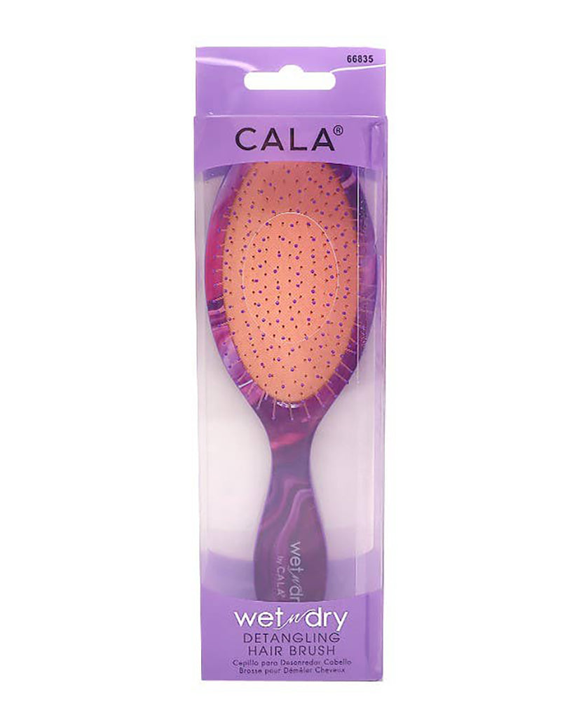 Pineapple Beauty Cala Wet and Dry Detangling Hair Brush - Dark Lavender Marble