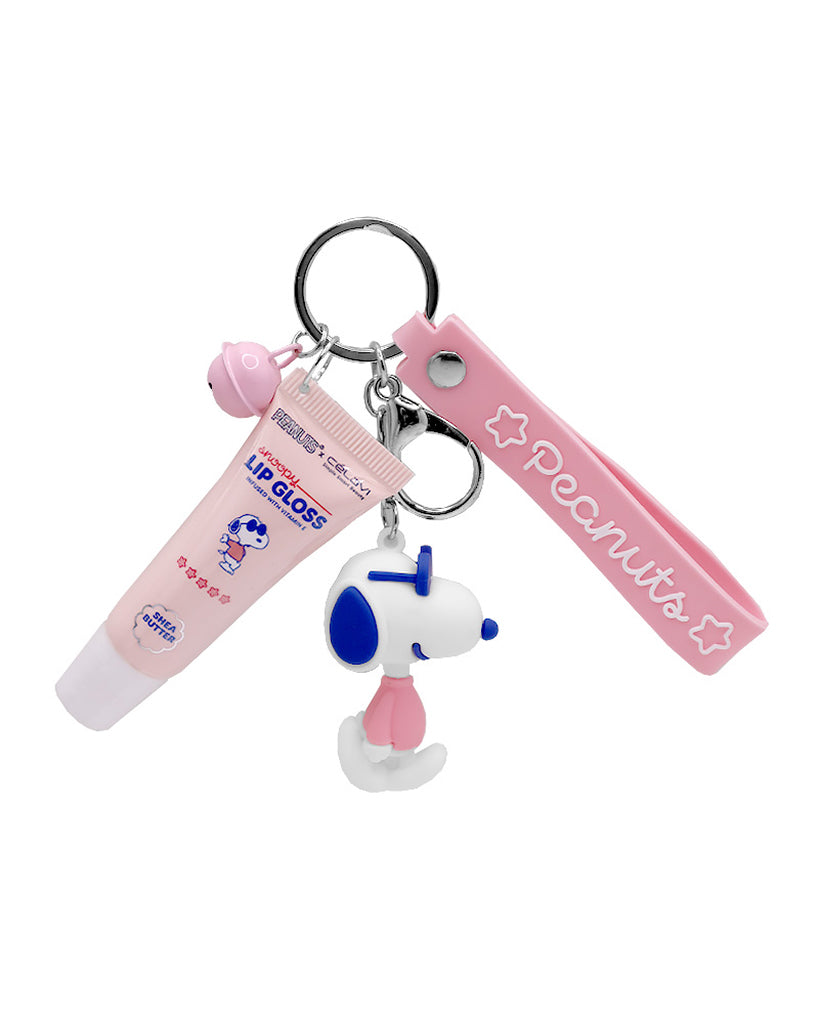 Pineapple Beauty Celavi Shea Butter Snoopy Lip Gloss with Keychain