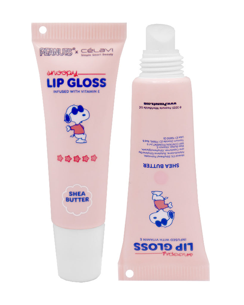 Pineapple Beauty Celavi Shea Butter Snoopy Lip Gloss with Keychain