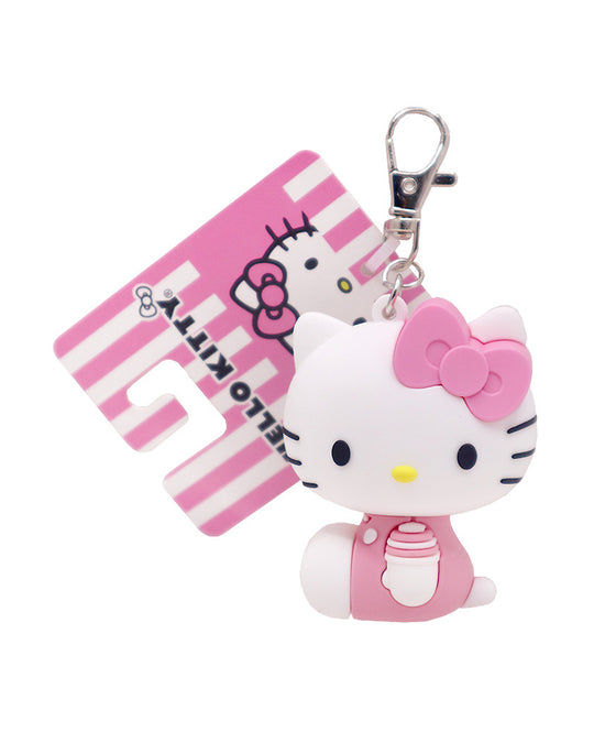 Pineapple Beauty Hello Kitty 3D Keychain Charm with Clip