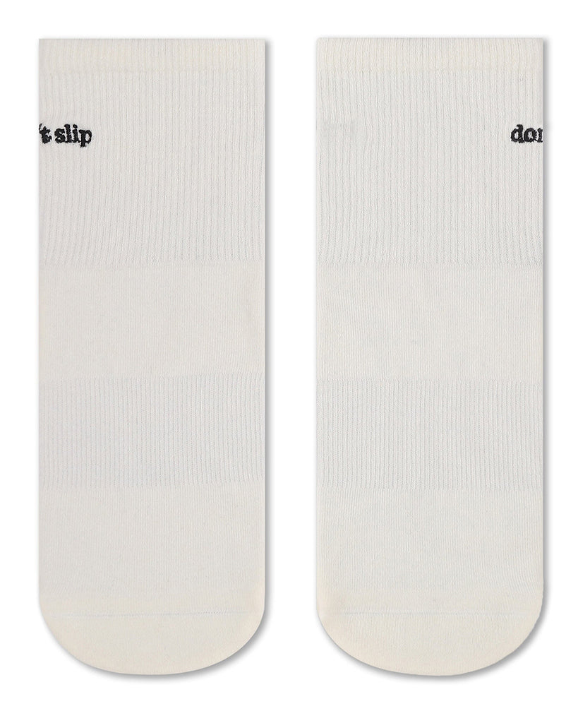Pointe Studio Don't Slip Ankle Grip Sock - Womens - White