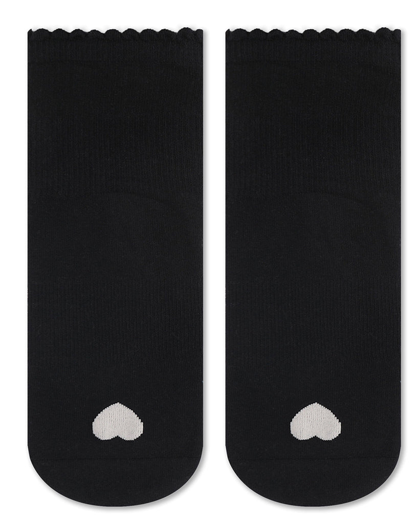 Pointe Studio Love Ankle Grip Sock - Womens - Black
