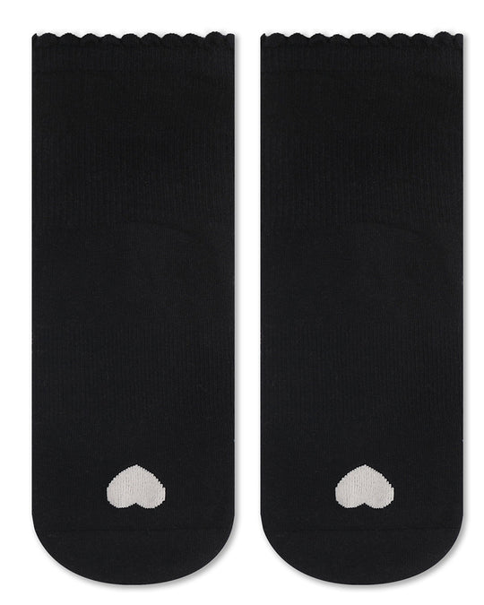 Pointe Studio Love Ankle Grip Sock - Womens - Black