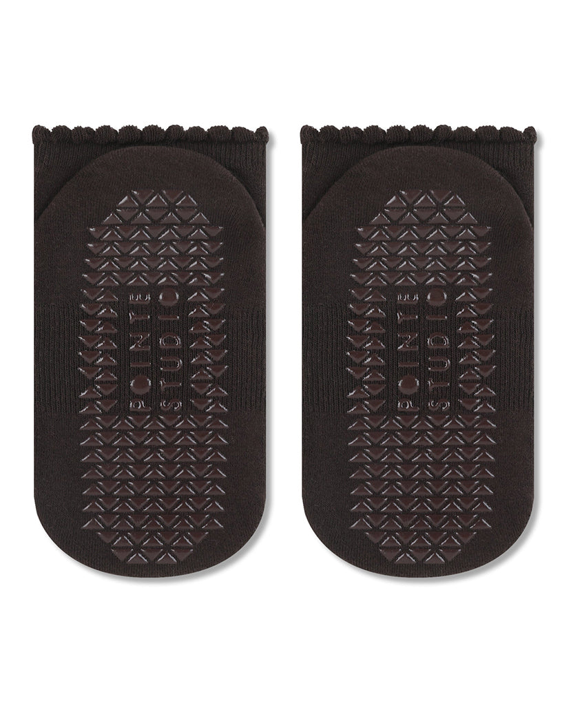 Pointe Studio Love Full Foot Grip Sock - Womens - Chocolate
