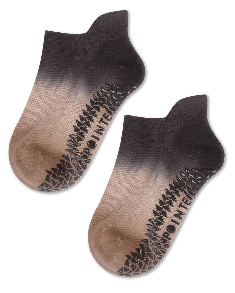 Pointe Studio Wyatt Full Foot Grip Sock - Womens - Chocolate Ombre