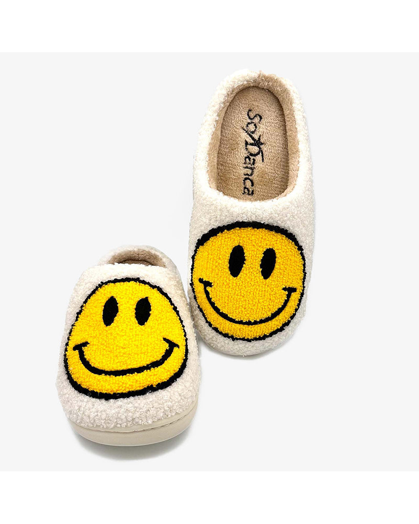 So Danca Joyful Soles Smiley Face Slippers - BT50C - Girls/Boys