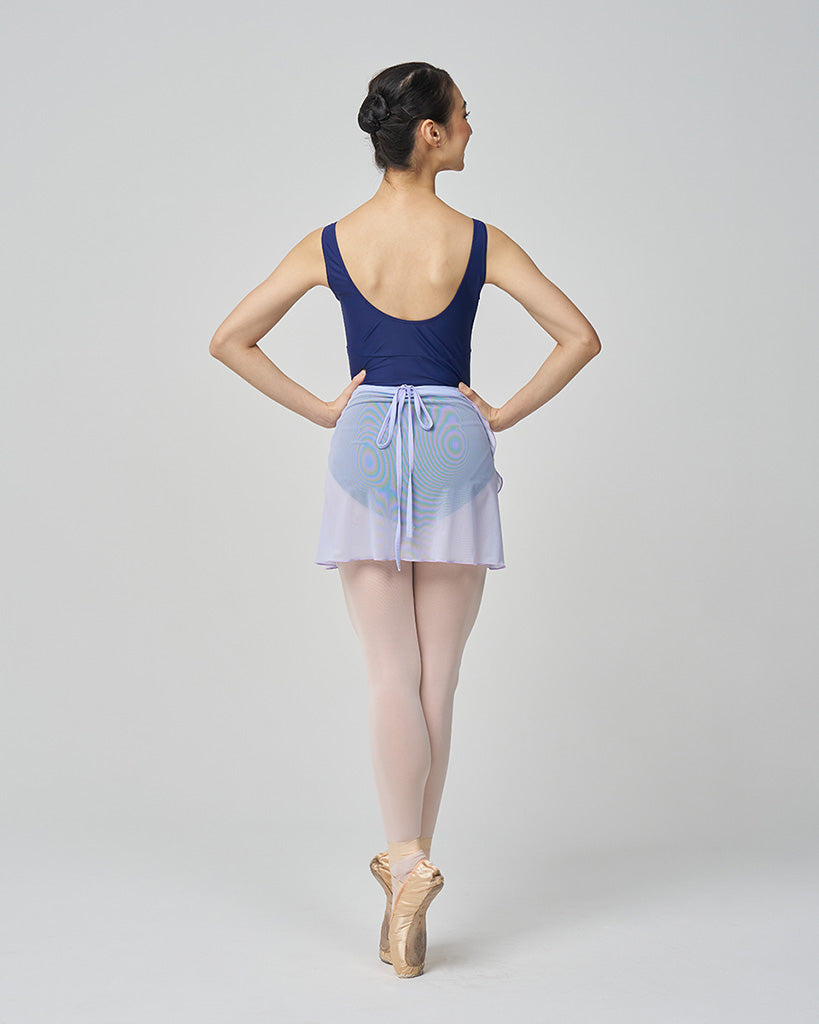 Sonata Short Mesh Ballet Wrap Skirt - WSK23 Womens - Lavender