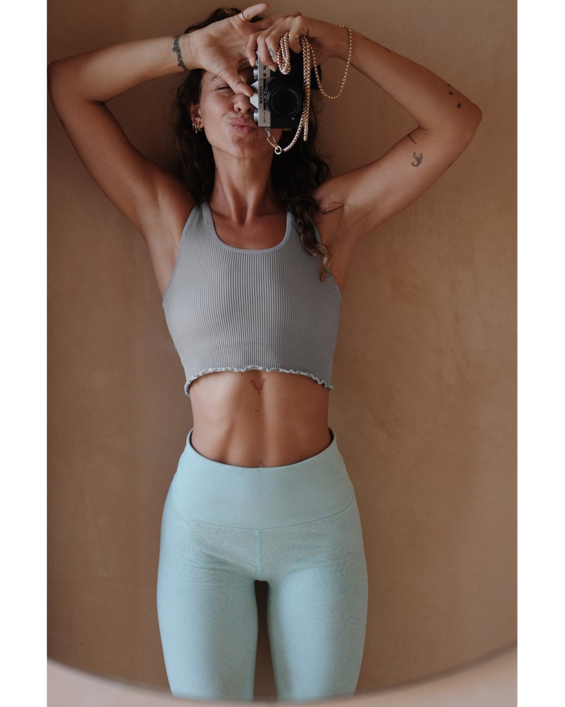 Spiritual Gangster Amor Crop Tank - SU33676007 - Womens - Fossil Grey