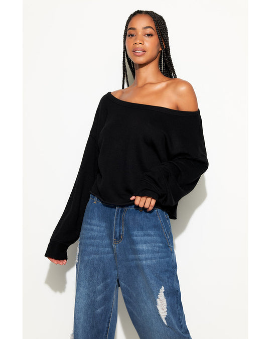 Spiritual Gangster Bella Sweatshirt - CWSW003 - Womens - Black