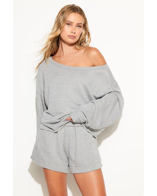 Spiritual Gangster Bella Sweatshirt - CWSW012 - Womens - Heather Grey