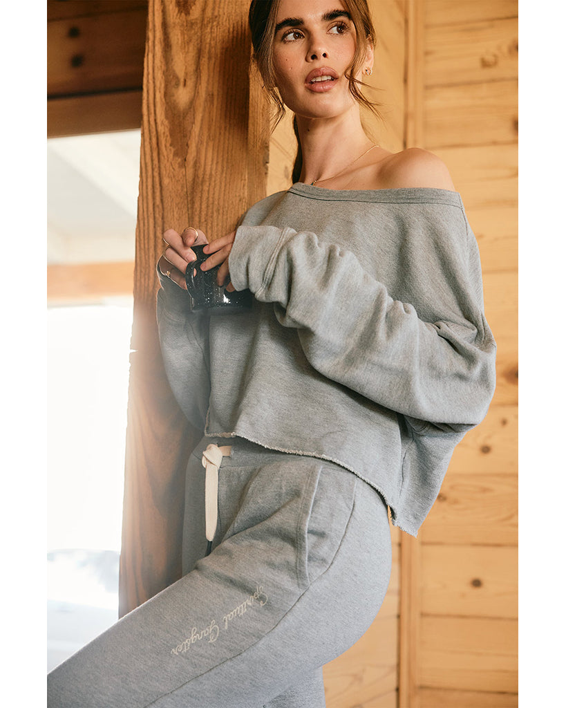 Spiritual Gangster Bella Sweatshirt - CWSW012 - Womens - Heather Grey