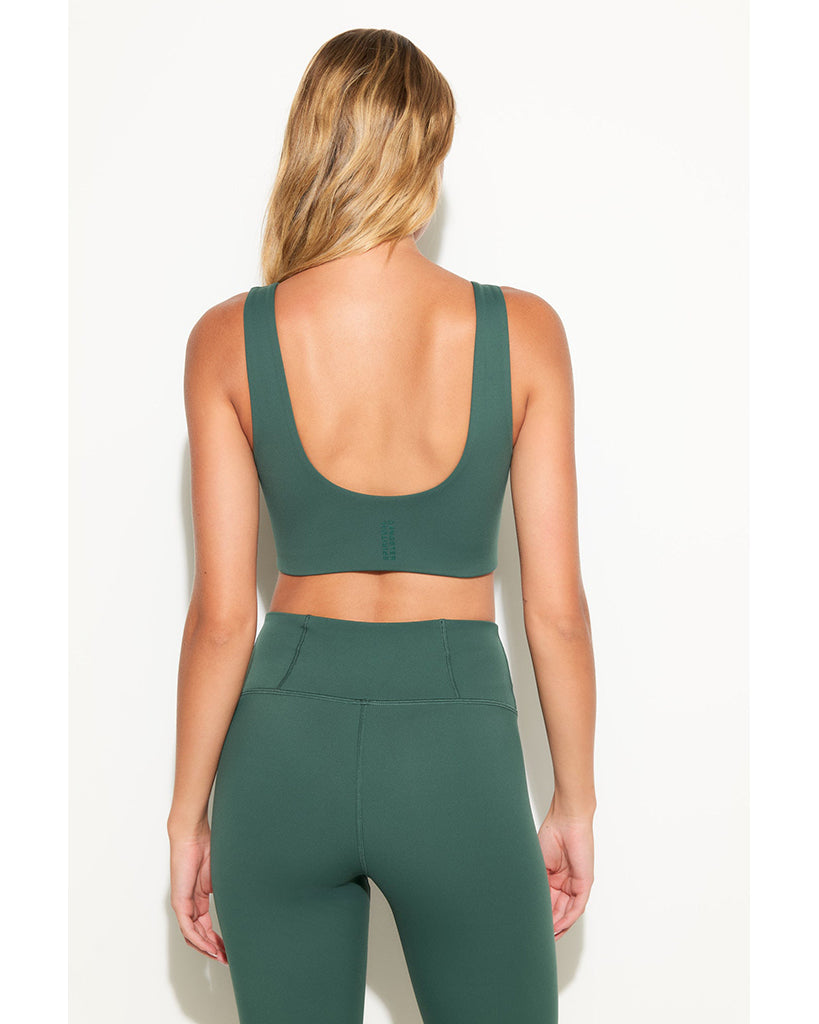 Spiritual Gangster Delmar Longline Bra - SWBR003 - Womens - Retro Green