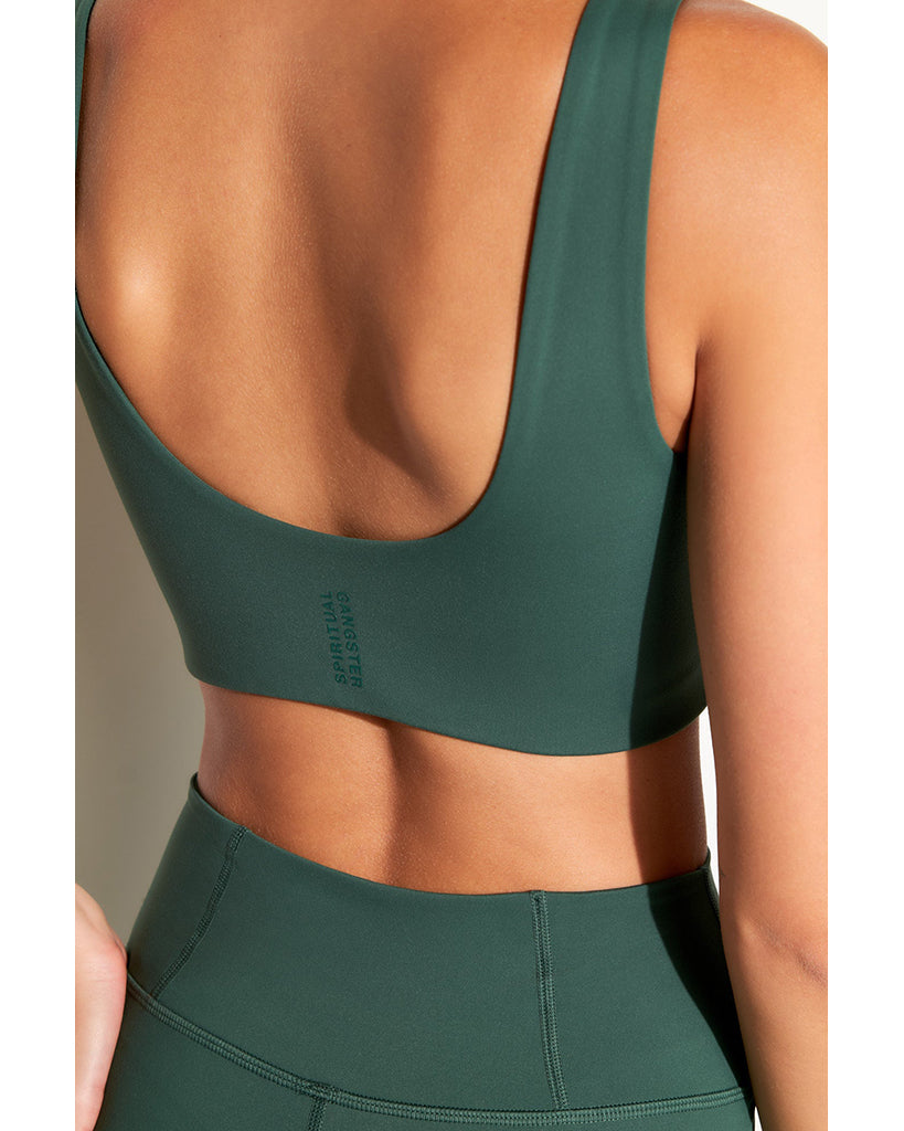 Spiritual Gangster Delmar Longline Bra - SWBR003 - Womens - Retro Green