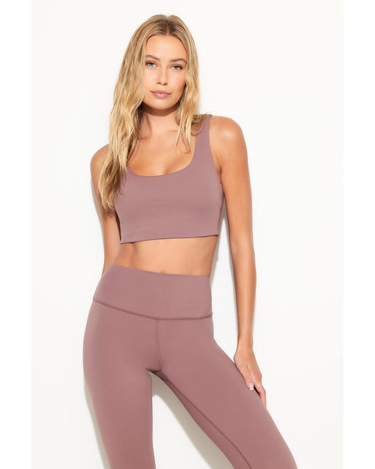 Spiritual Gangster Delmar Longline Bra - SWBR003 - Womens - Rose Taupe