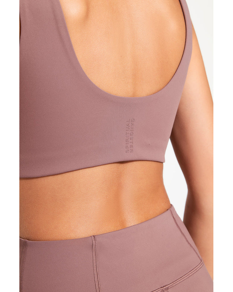 Spiritual Gangster Delmar Longline Bra - SWBR003 - Womens - Rose Taupe