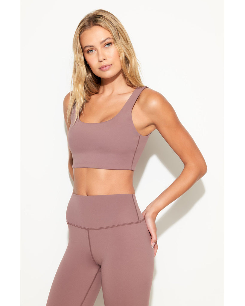 Spiritual Gangster Delmar Longline Bra - SWBR003 - Womens - Rose Taupe