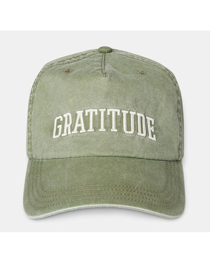 Spiritual Gangster Gratitude Canvas Dad Hat - Womens - Dusty Sage