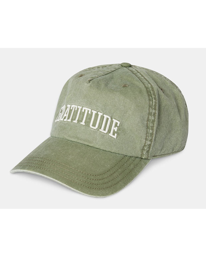 Spiritual Gangster Gratitude Canvas Dad Hat - Womens - Dusty Sage