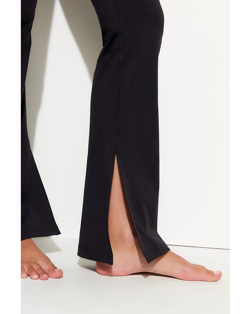 Spiritual Gangster Olympia Slit Pant - SWLG008 - Womens - Black