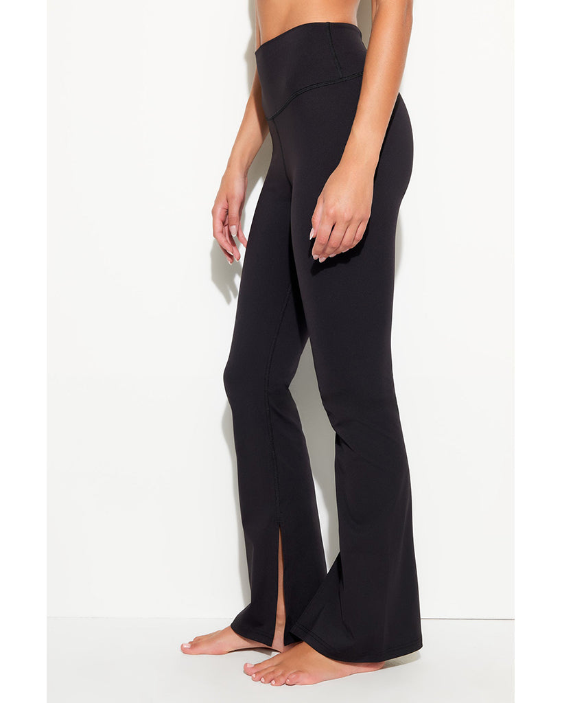 Spiritual Gangster Olympia Slit Pant - SWLG008 - Womens - Black
