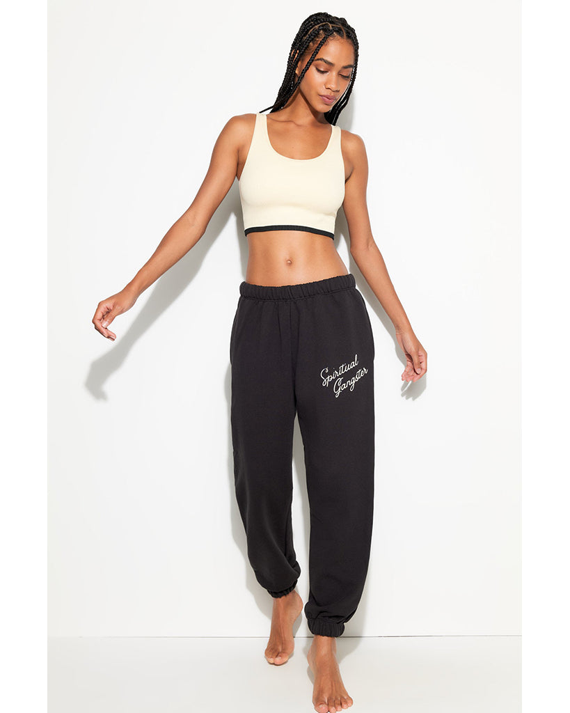 Spiritual Gangster SG Insignia Portia Sweatpants - CWSP007SG1 - Womens - Black