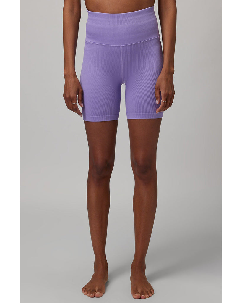 Spiritual Gangster Seamless Biker Short - SU33608005 - Womens - Cool Violet