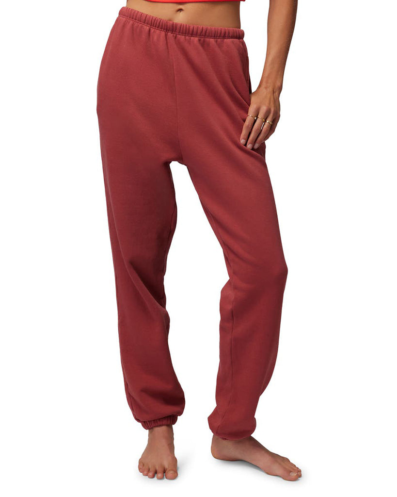 Spiritual Gangster Sol Sweatpants with Pockets - Womens - Port