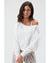 Spiritual Gangster Vida Off Shoulder Sweatshirt - Womens - Stone