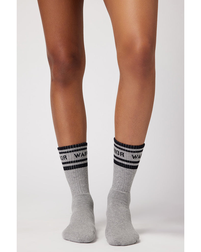 Spiritual Gangster Warrior Crew Socks - FA30491020 - Womens - Heather Grey