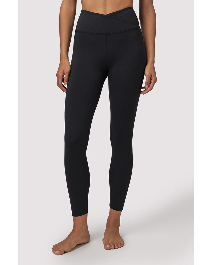 Spiritual Gangster Wrap Front Love Sculpt 7/8 Legging - FA33677019 - Womens - Black