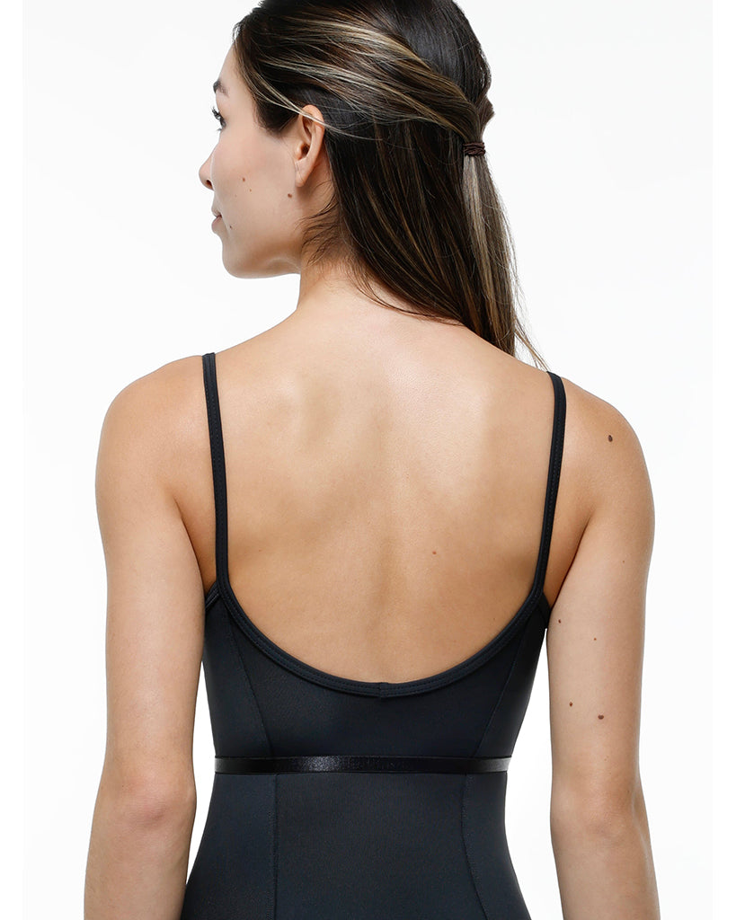 Suffolk Park Avenue Collection Princess Seamed Satin Bow Detail Camisole Leotard - 2740 Womens